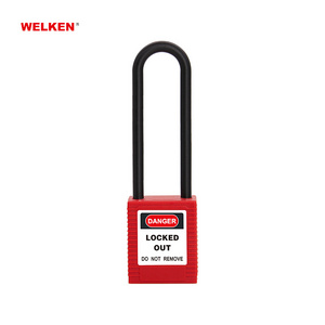 Top seller padlock manufacturing Nylon Safety Padlock Master Insulation 76mm long shackle lockout tagout padlock lock locks