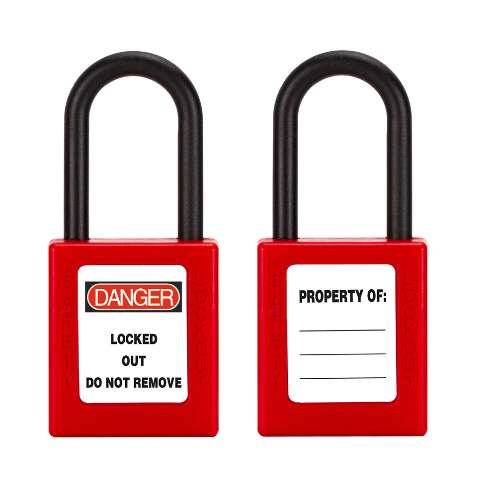 BD-8531 Series High Security Insulation 38mm Shackle Anti Theft Safety Nylon Padlock