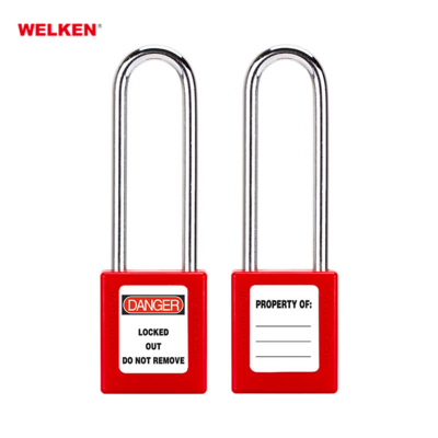 Padlock Manufacturing ABS Plastic Safety Padlock 76mm long shackle padlock combination lock locks