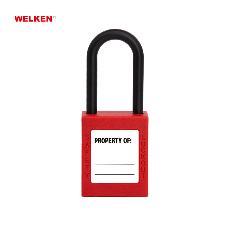 plastic lock locks 38mm 76mm nylon shackle Insulation Safety Padlock safety lockout padlocks wholesale