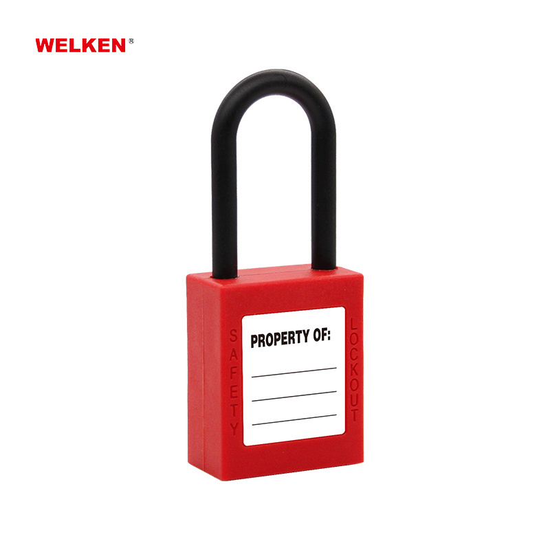 plastic lock locks 38mm 76mm nylon shackle Insulation Safety Padlock safety lockout padlocks wholesale