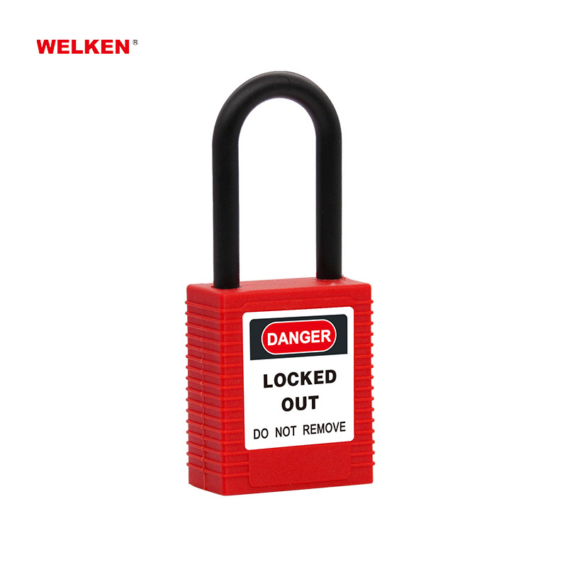 lock locks 38mm 76mm nylon shackle 16 colors Insulation Safety Security Padlock Industrial Lockout Tagout LOTO