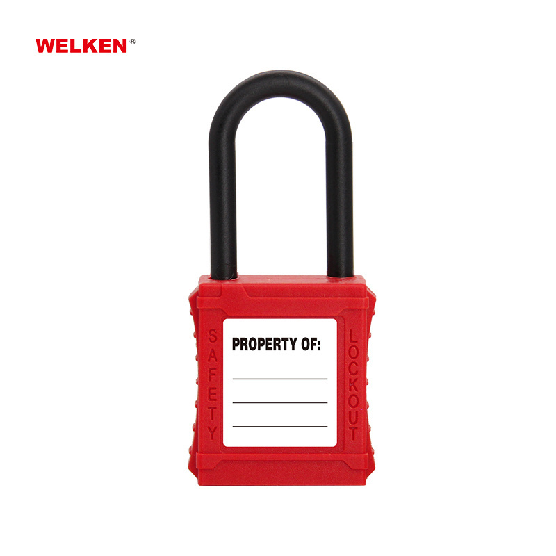 38mm 76mm nylon shackle Insulation Safety Padlock Industrial Lockout Tagout LOTO lock locks lockout padlocks