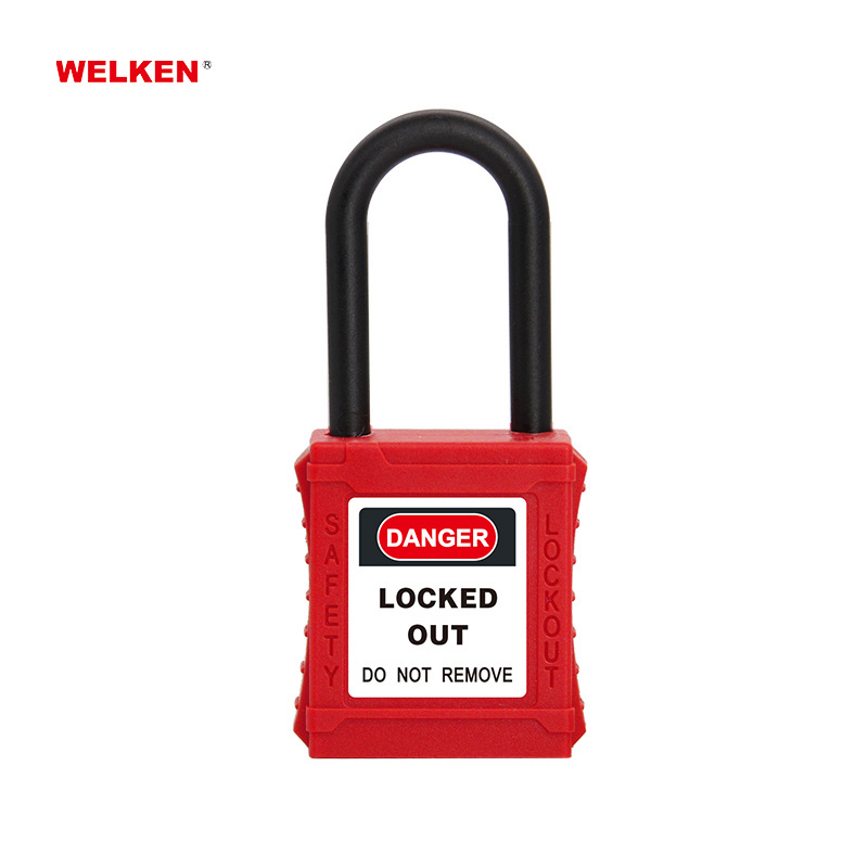 38mm 76mm nylon shackle Insulation Safety Padlock Industrial Lockout Tagout LOTO lock locks lockout padlocks