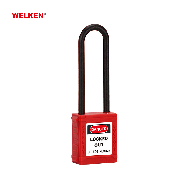 76mm nylon shackle Insulation Safety Padlock lock locks lockout padlocks padlock manufacturing Industrial Lockout Tagout LOTO