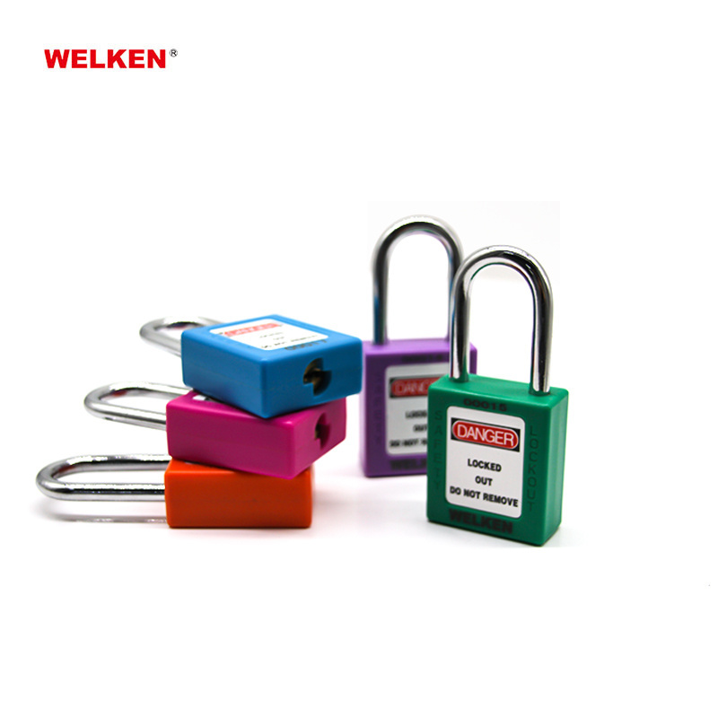 Hot Sale ABS Plastic 38mm Safety Lockout Tagout Padlock with different keys