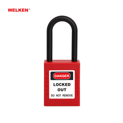 plastic lock locks 38mm 76mm nylon shackle Insulation Safety Padlock safety lockout padlocks wholesale