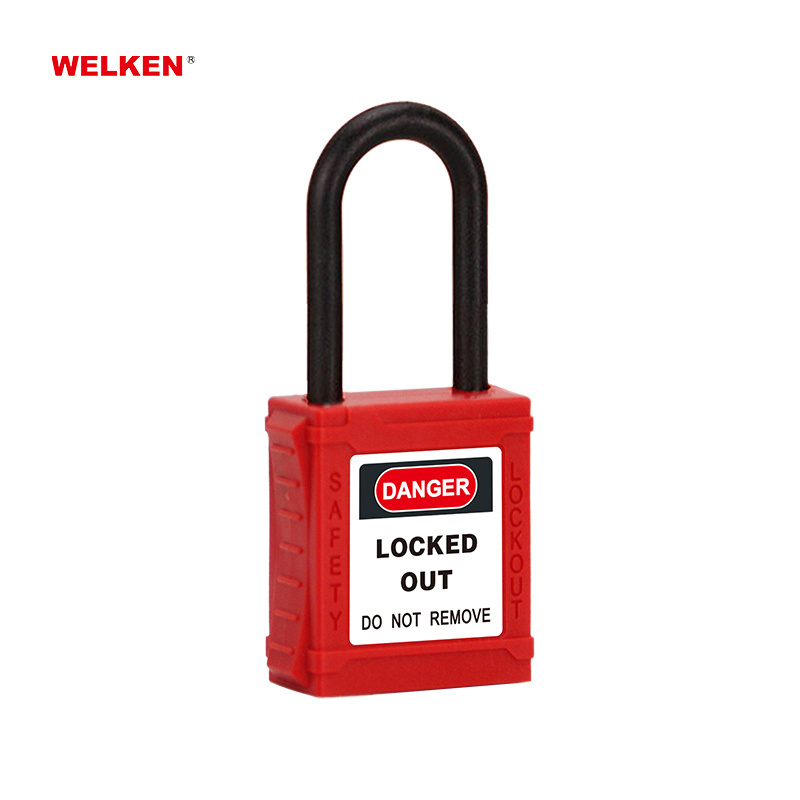 38mm 76mm nylon shackle Insulation Safety Padlock Industrial Lockout Tagout LOTO lock locks lockout padlocks