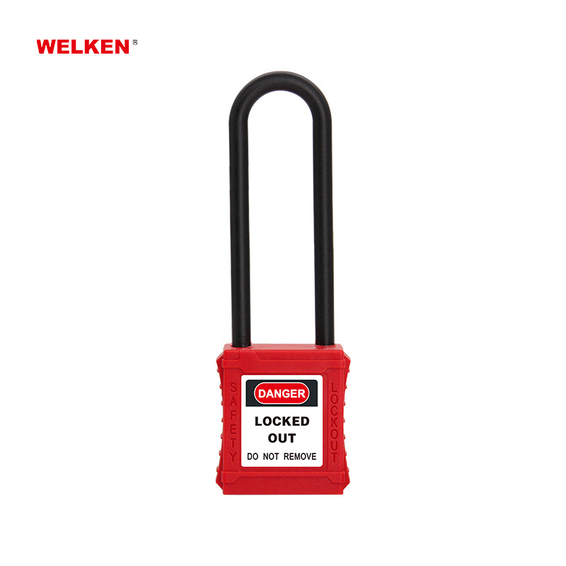 76mm nylon shackle Insulation Safety Padlock lock locks lockout padlocks padlock manufacturing Industrial Lockout Tagout LOTO