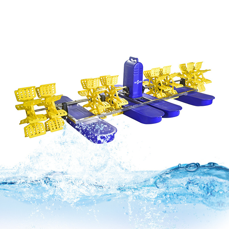 3Hp 8Impellers Paddle Wheel Shrimp Fish Farming Aquaculture Machine Aerator For Fishpond