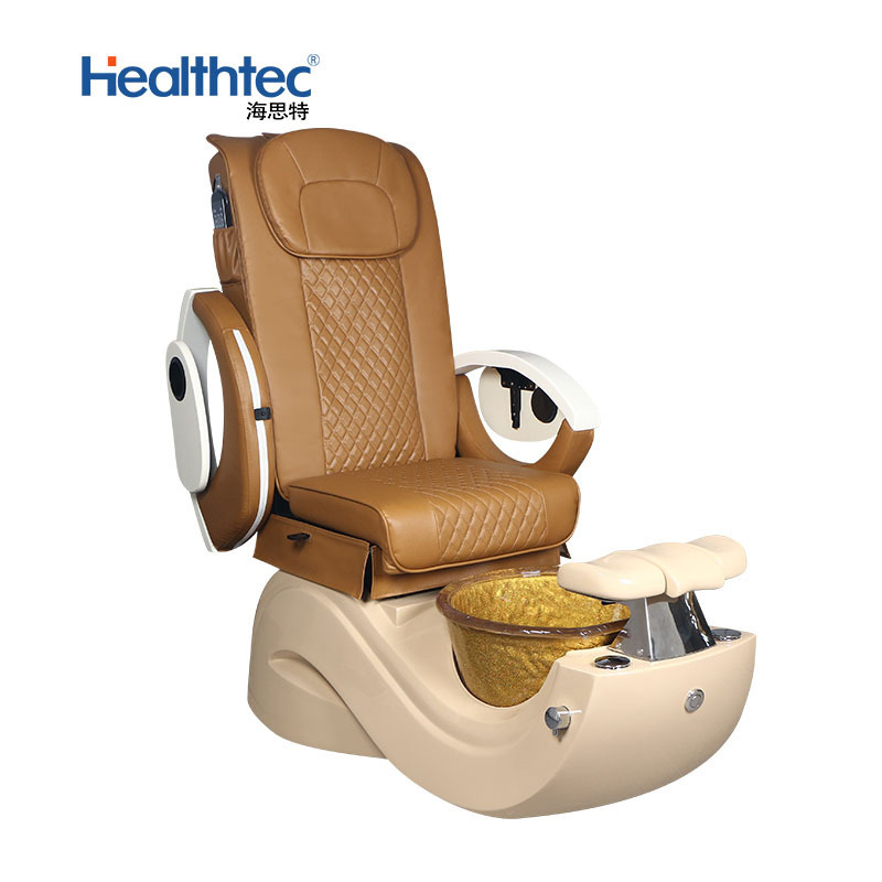 Yellow pedicure sink nail salon chair luxury pedicure spa massage chair