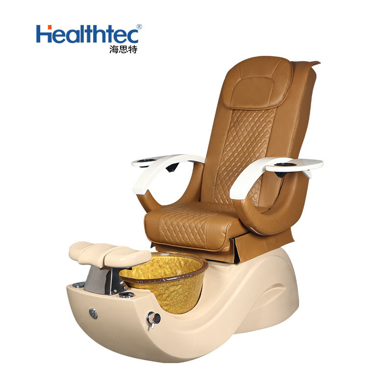 Yellow pedicure sink nail salon chair luxury pedicure spa massage chair