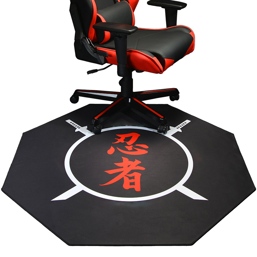 Custom Waterproof Anti Slip Computer Gaming Office Chair Floor Mat  Carpet Floor Desk Chair Mat for Hardwood