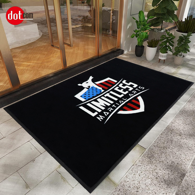 Ink Jet Custom Printing Floor Mat Nylon Doormat Suppliers Advertisement welcom mat custom carpet Printed Rubber Logo Mat