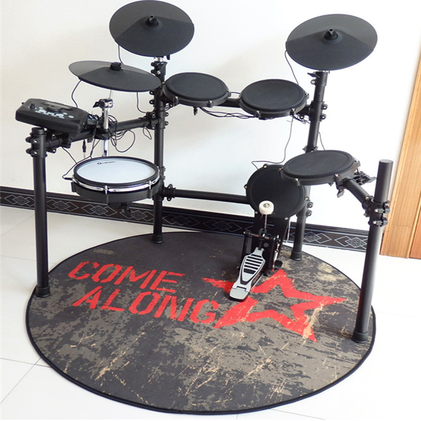 Electronic Drum Accessories Mat Carpet Custom Area Set Rugs with Non-Slip Grip Bottom Soundproof Drum Rug