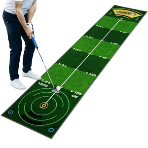 custom Golf Training indoor use good Non-Slip driving range mat quality Swing Track golf putting green mat