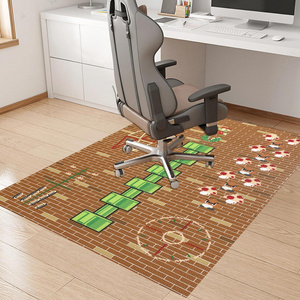 Heavy Duty Clear Black PVC Chair Mat for Hardwood and Tile Floors Protective Floor Mat for Home or Office