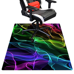 Custom Waterproof Anti Slip Computer Gaming Office Chair Floor Mat  Carpet Floor Desk Chair Mat for Hardwood