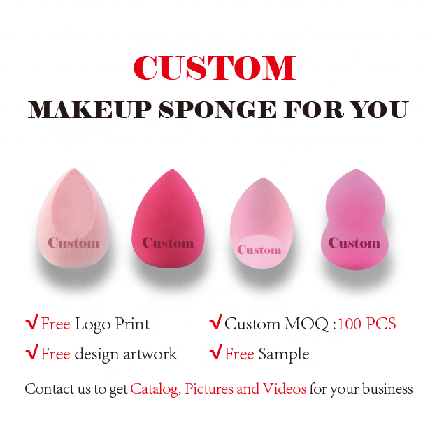 2023 Hot sell Bear  Purple Yellow Pink Green Egg Latex Free Make Up Beauty Makeup Blender Sponge Set