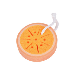 Wholesale Esponja De Frutas Bath Fruit Pu Shower Bath Sponge Cartoon Fruit Cleaning Sponge For Kitchen/Bath