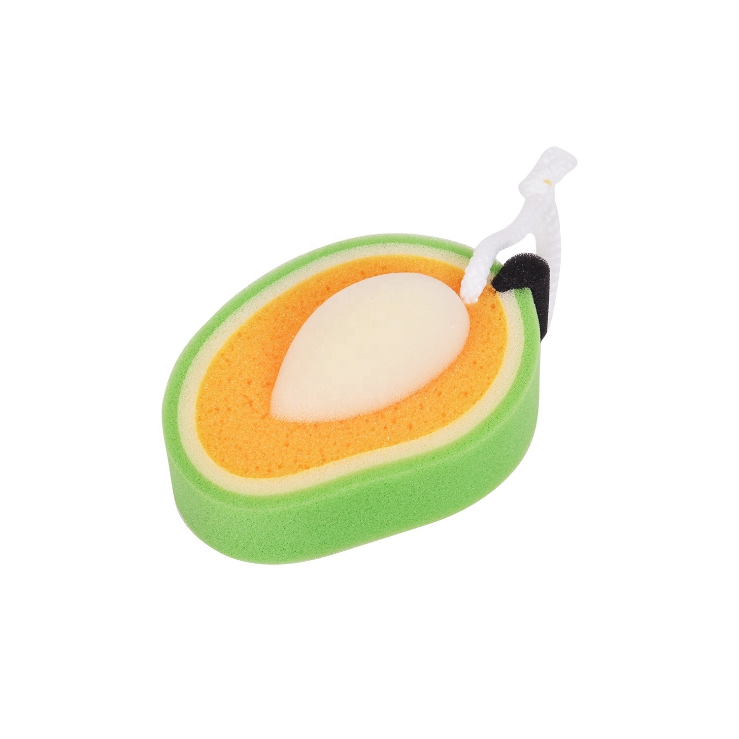 Wholesale Esponja De Frutas Bath Fruit Pu Shower Bath Sponge Cartoon Fruit Cleaning Sponge For Kitchen/Bath