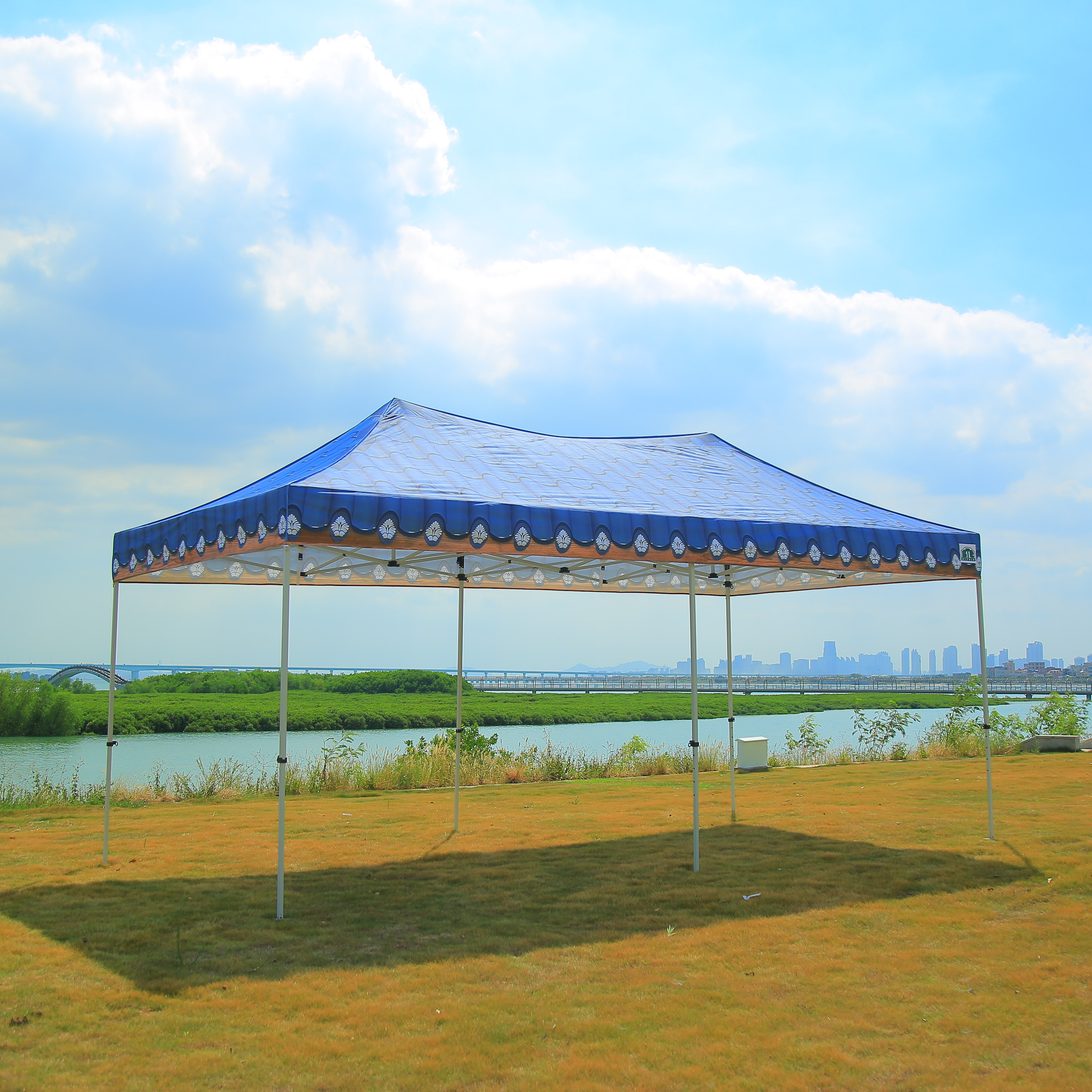 China supplier aluminum trade show floor standing promotional tent gazebo custom printed advertising closing gazebo canopy tent