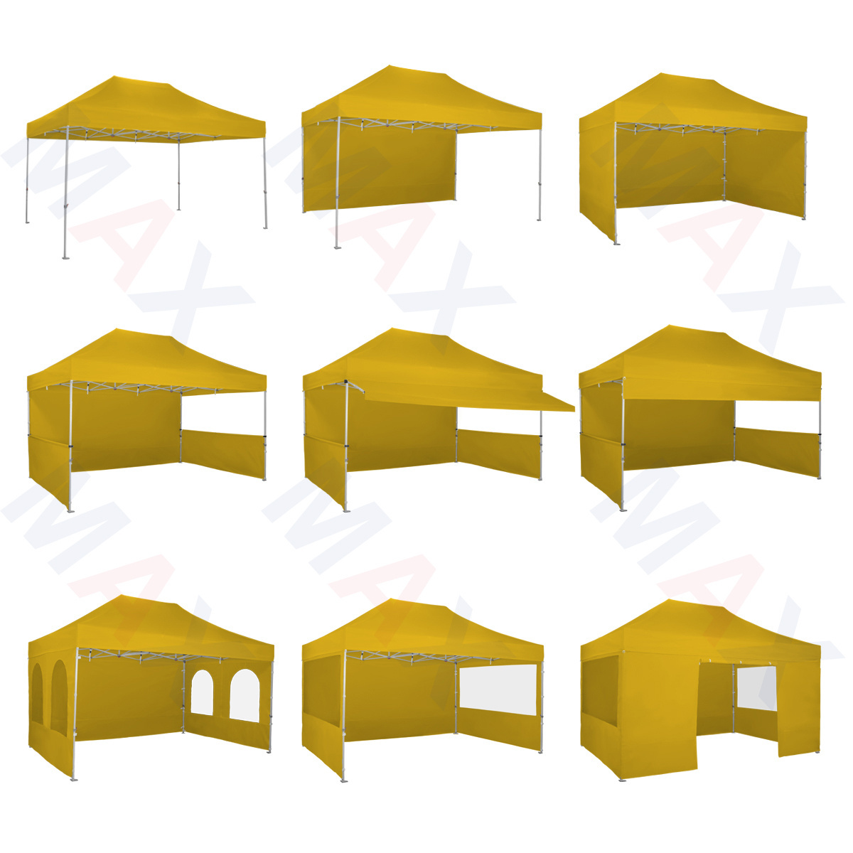 Wholesale Easy Up Hexagonal 40mm steel 1015 with panorama wall Pop Up Folding Tent Gazebo canopy outdoor for marquee tent canopy