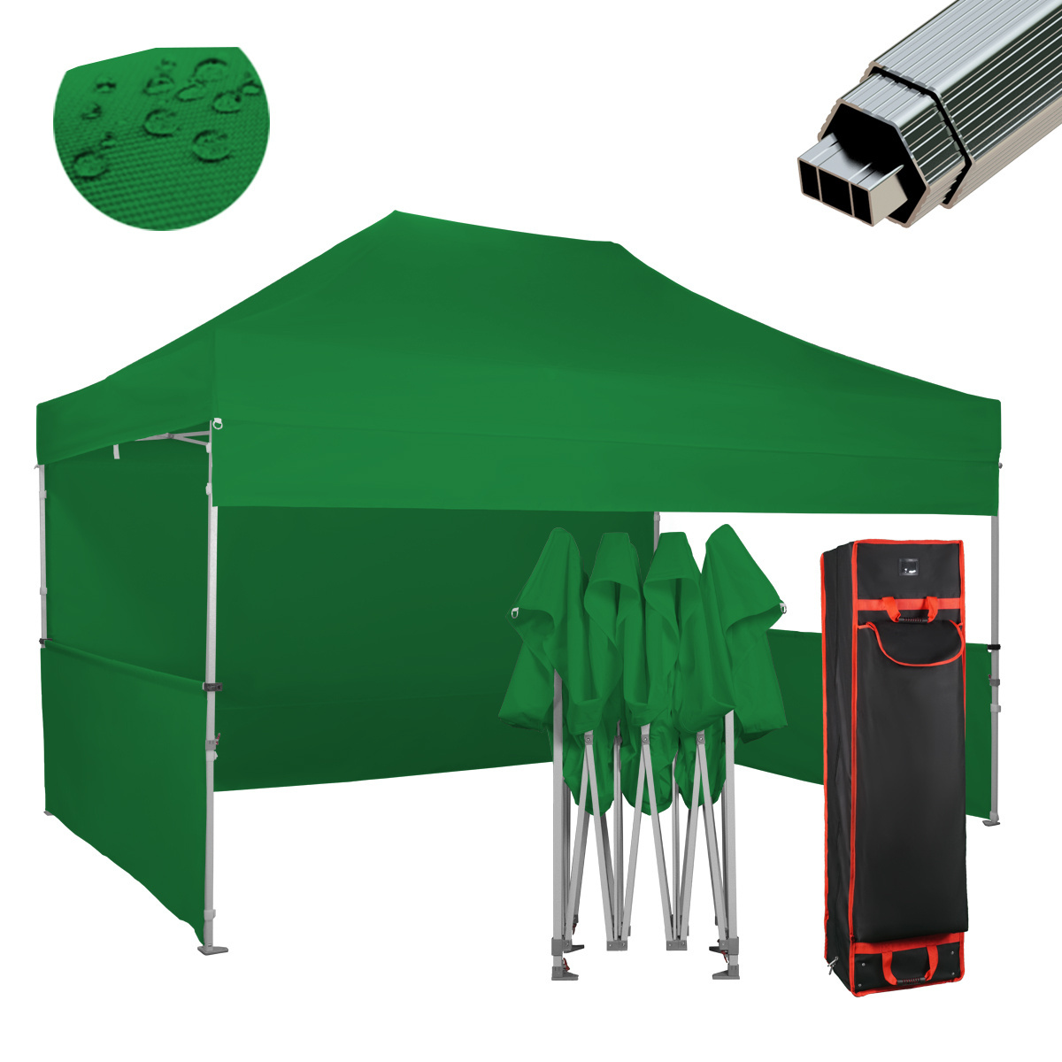 10x15 Pop Up Canopy Tent  Easy Setup Outdoor Instant Shelter for Patio, Exhibition, Picnic, Lightweight Canopy