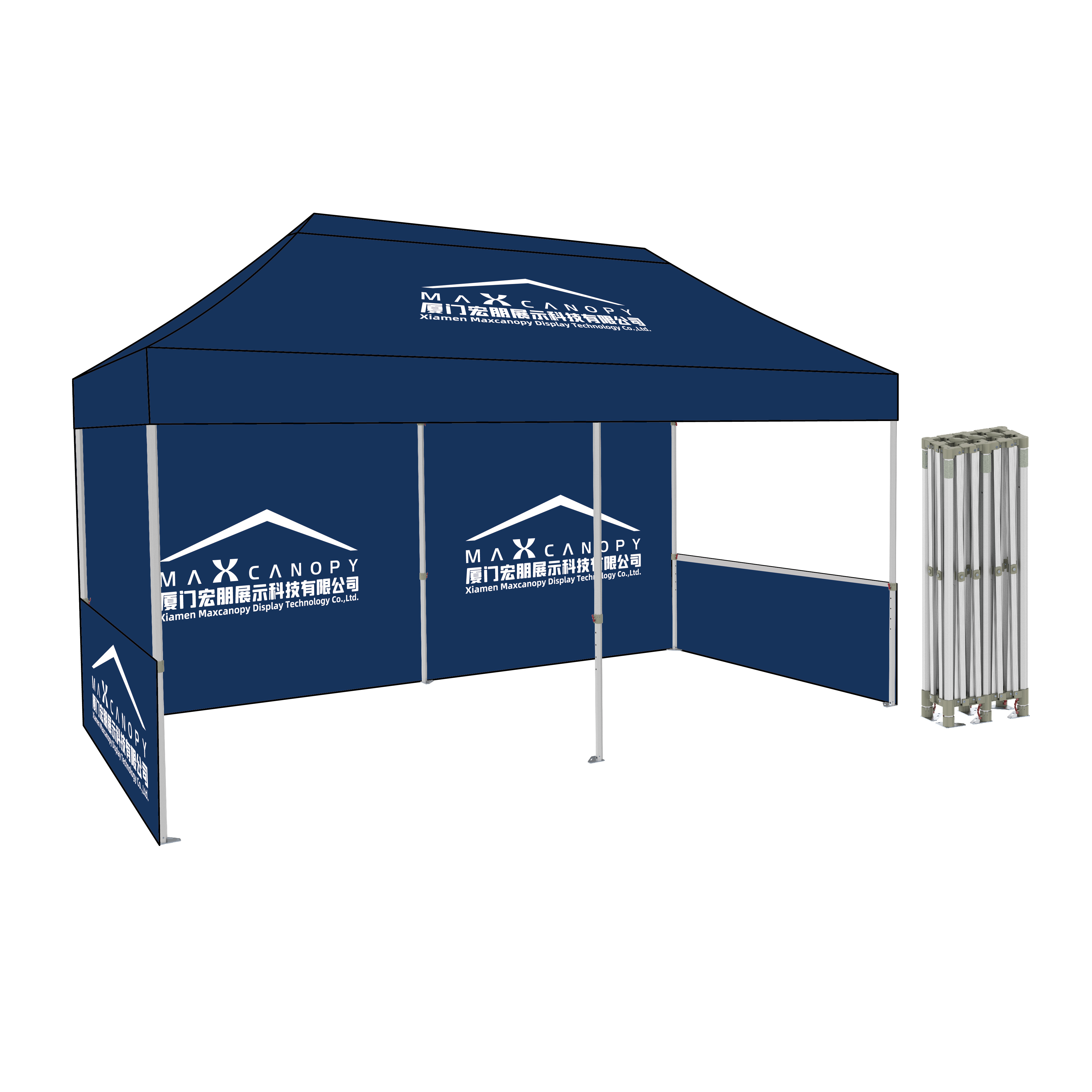 Aluminium Hexagon 1020 folding pop up gazebo 3x4 custom printed advertising gazebo curtain outdoor waterproof