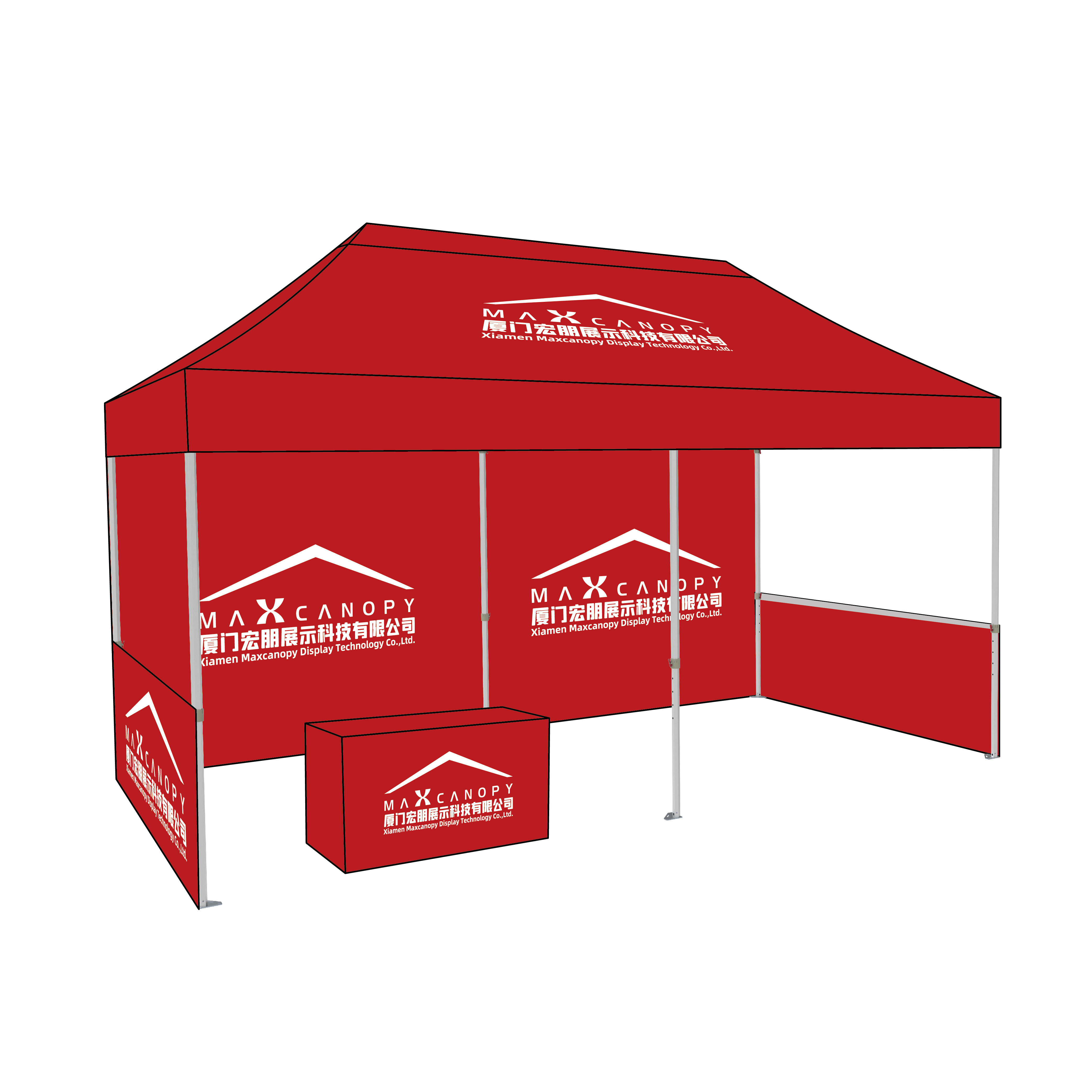 Aluminium Hexagon 1020 folding pop up gazebo 3x4 custom printed advertising gazebo curtain outdoor waterproof