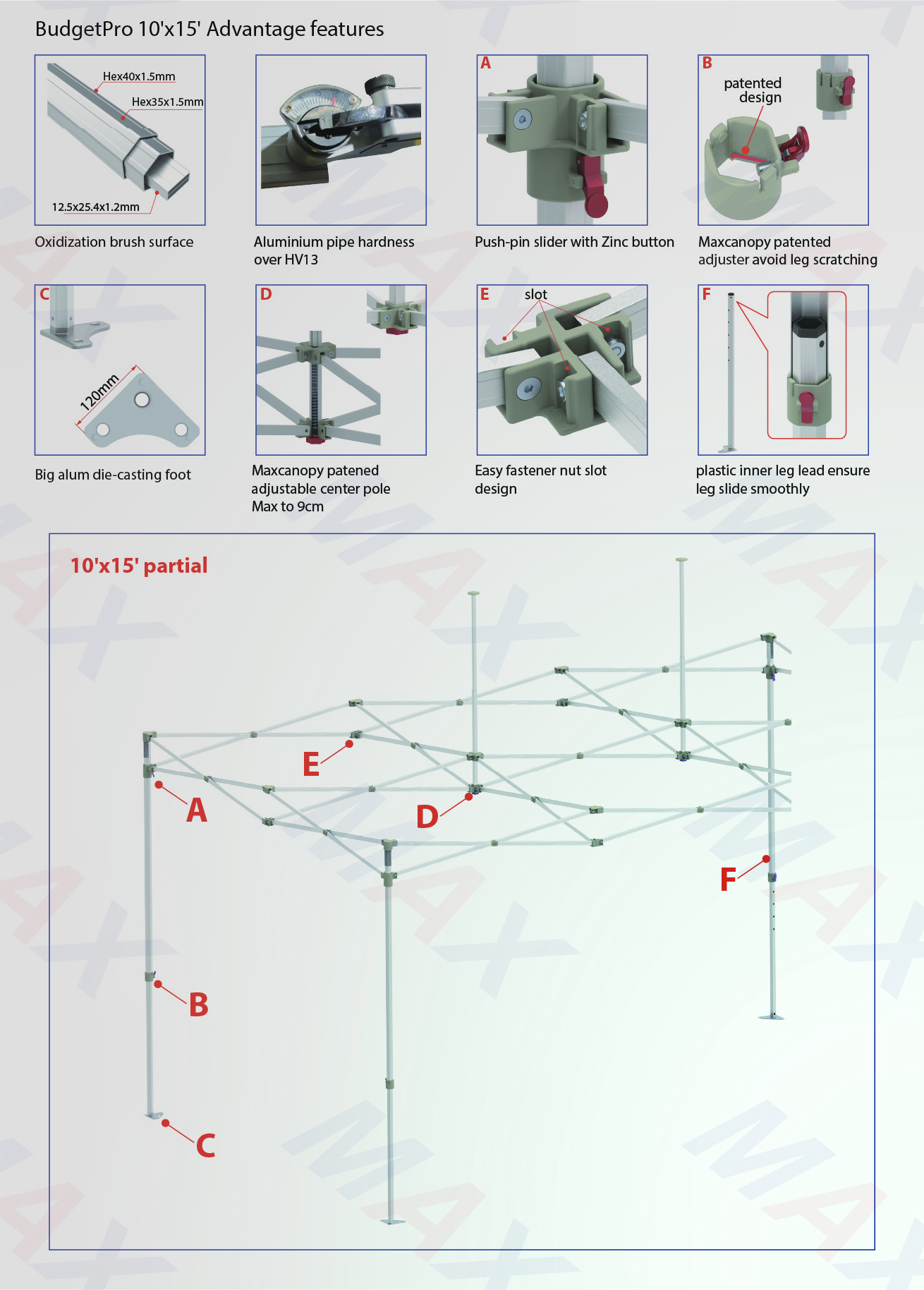 Custom Printed Trade Show Aluminium Exhibition Tents Promotional Marquee Pop Up Tent 10x20 Folding Canopy Tent Gazebo