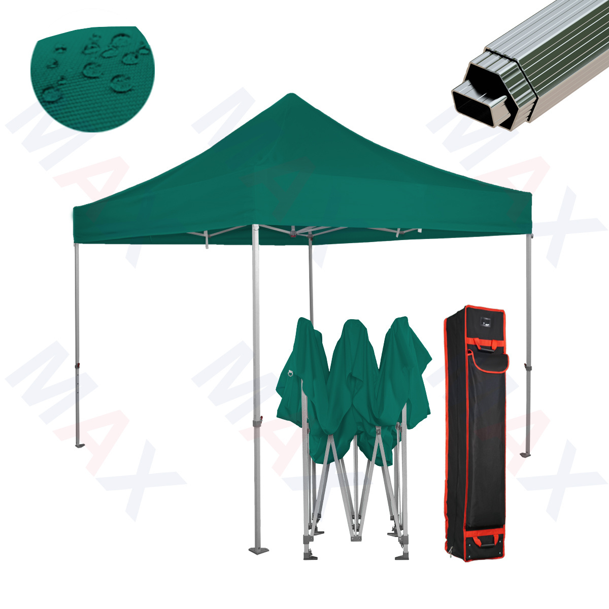 Wholesale Cheap Outdoor 3x3m Mega aluminum Folding Pop Up Gazebo White Black Blue Red With 4 Sandbags Wind Resistant