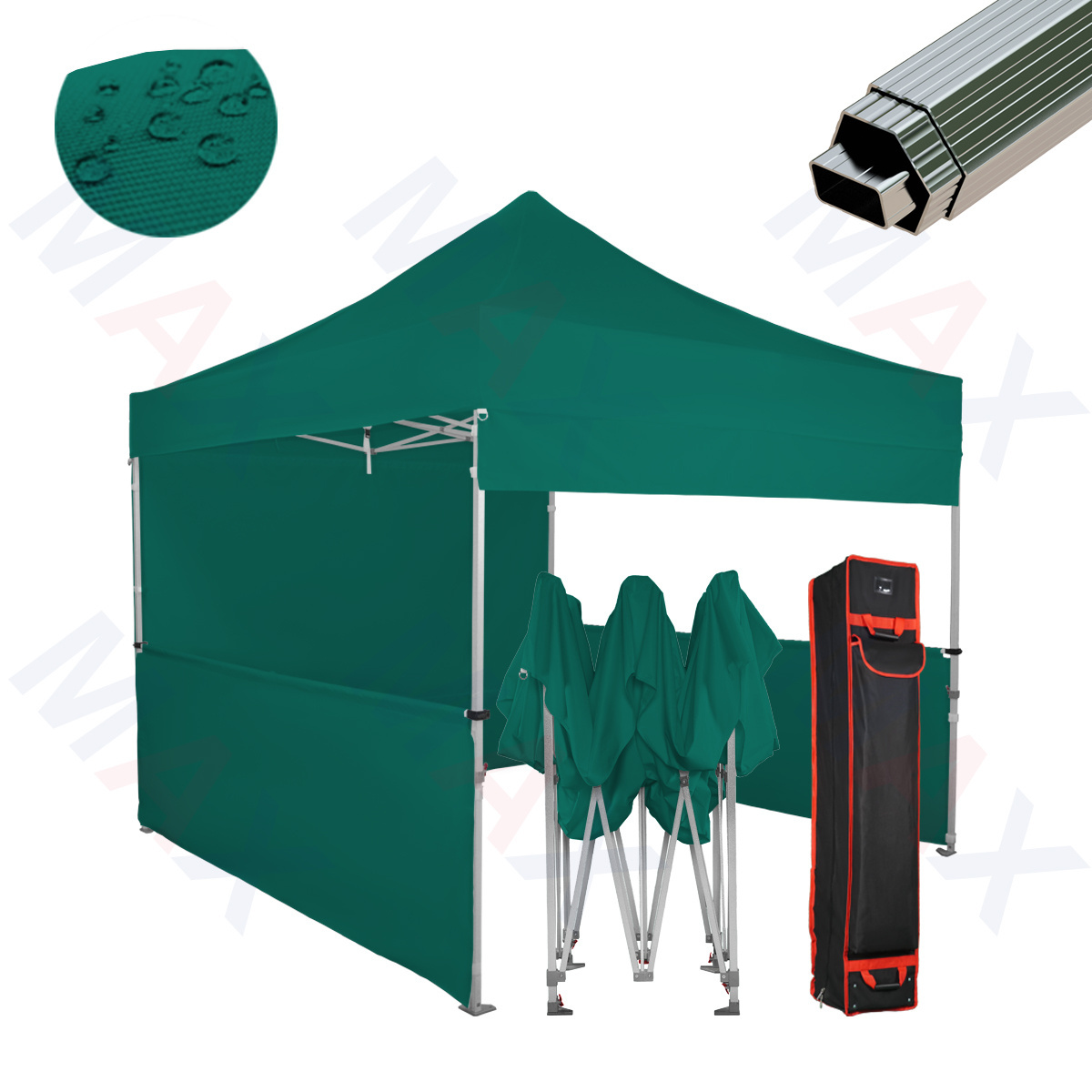 Wholesale Cheap Outdoor 3x3m Mega aluminum Folding Pop Up Gazebo White Black Blue Red With 4 Sandbags Wind Resistant