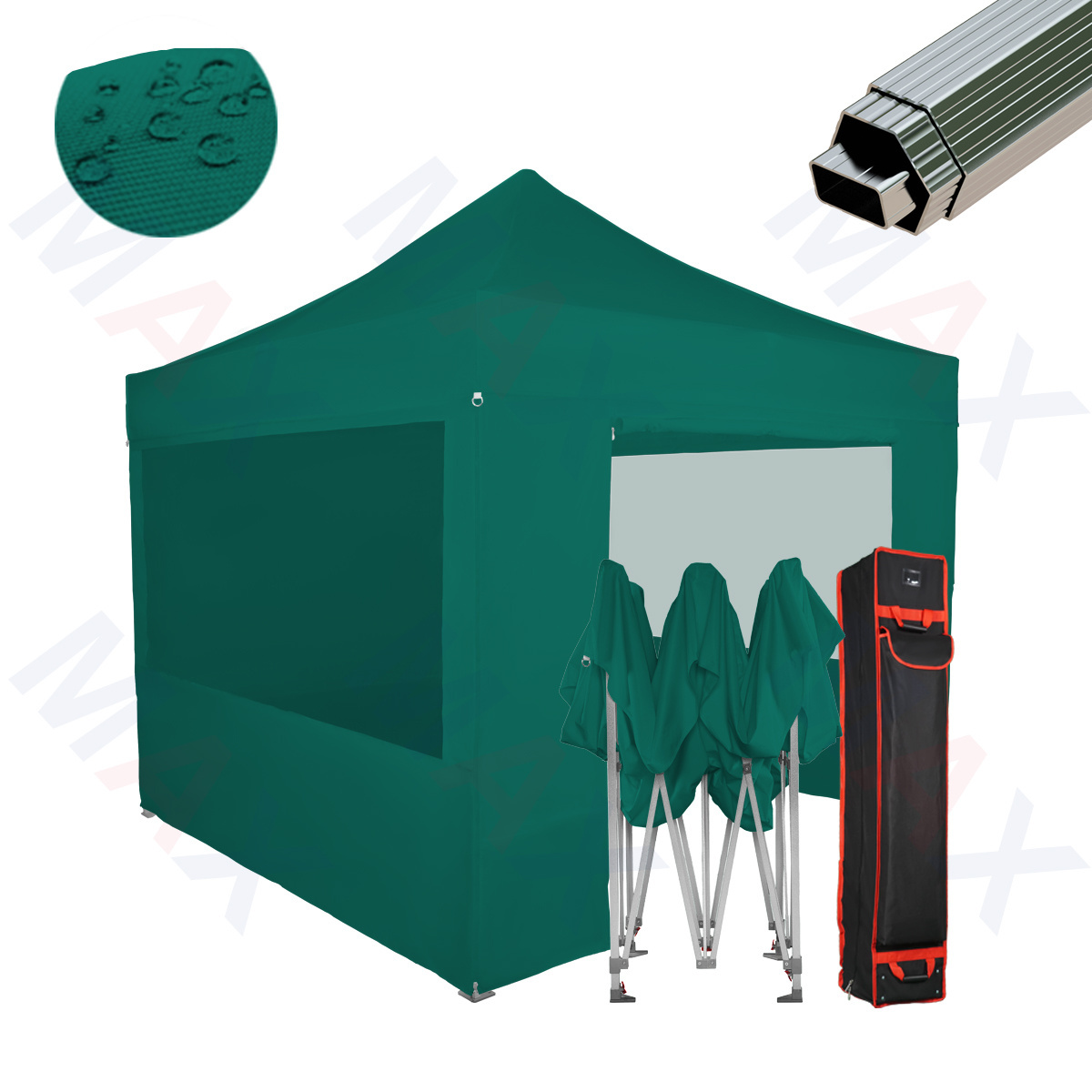 Wholesale Cheap Outdoor 3x3m Mega aluminum Folding Pop Up Gazebo White Black Blue Red With 4 Sandbags Wind Resistant