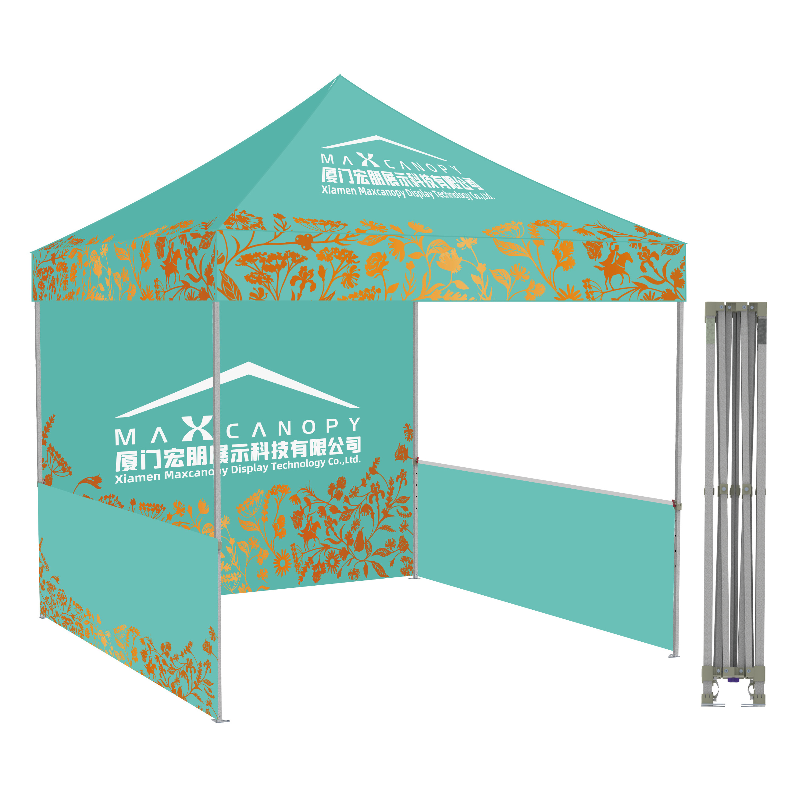 Custom Design Folding Tents  hexagon frame hot sale 10X15  Pop Up Canopy Tent Market advertising outdoor Gazebo