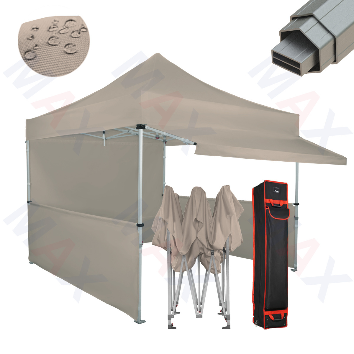 Folding Custom Outdoor Easy Ez Up Event 10x10 3X3 Pop Up Aluminium Awning Marquee Gazebo Canopy Trade Show Tent