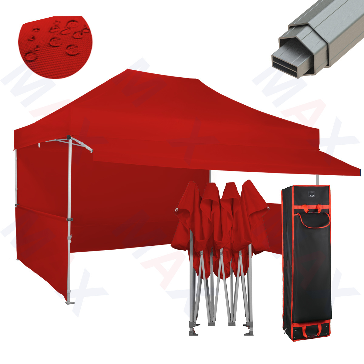 Hex folding pop up gazebo canopy event tent 50mm aluminium frame patio tent canopy for garden