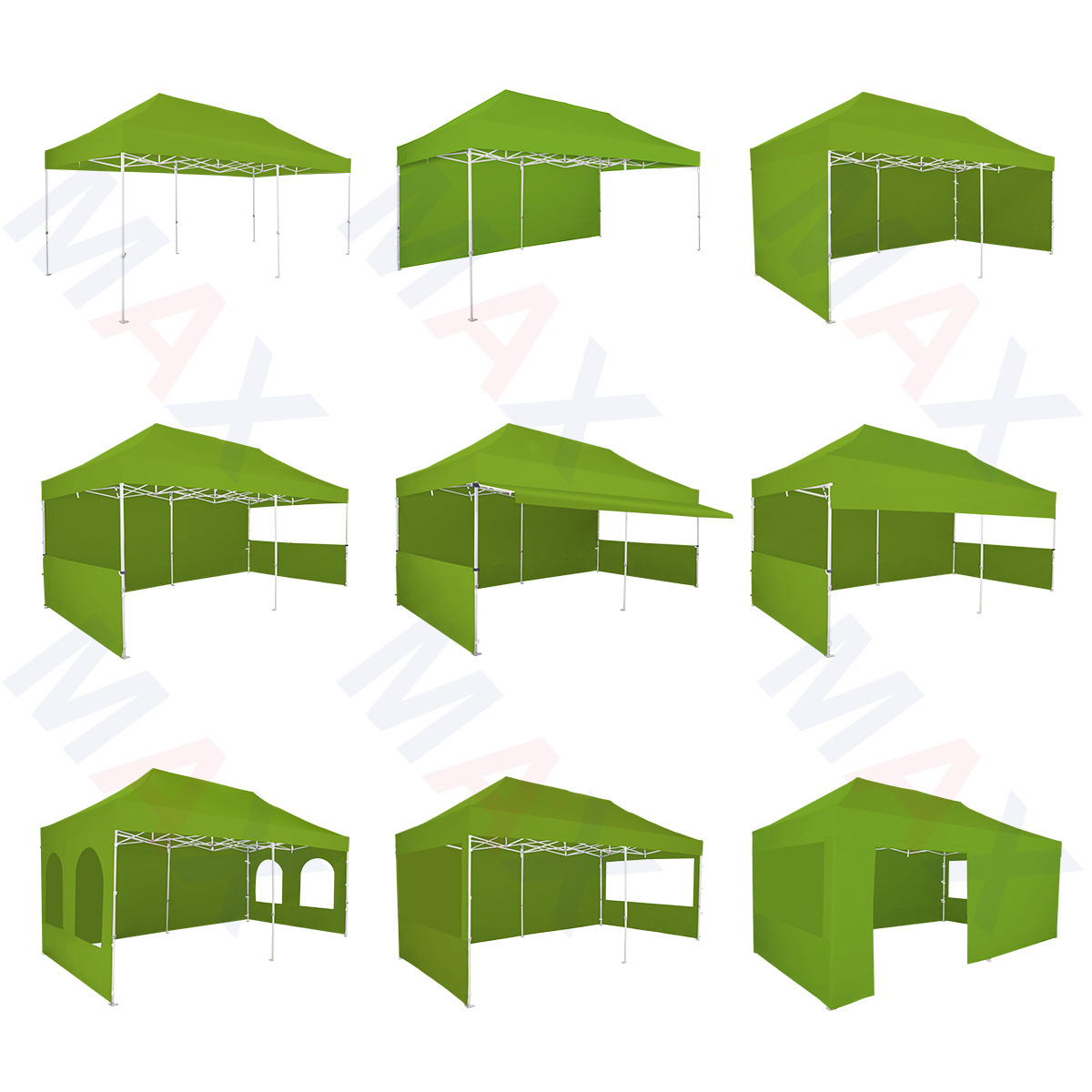 Heavy Duty Portable 3x6 Hexteel Green Gazebo Event Trade Show Pop up Tent Folding Shelter Canopy for roof top tent hard shell