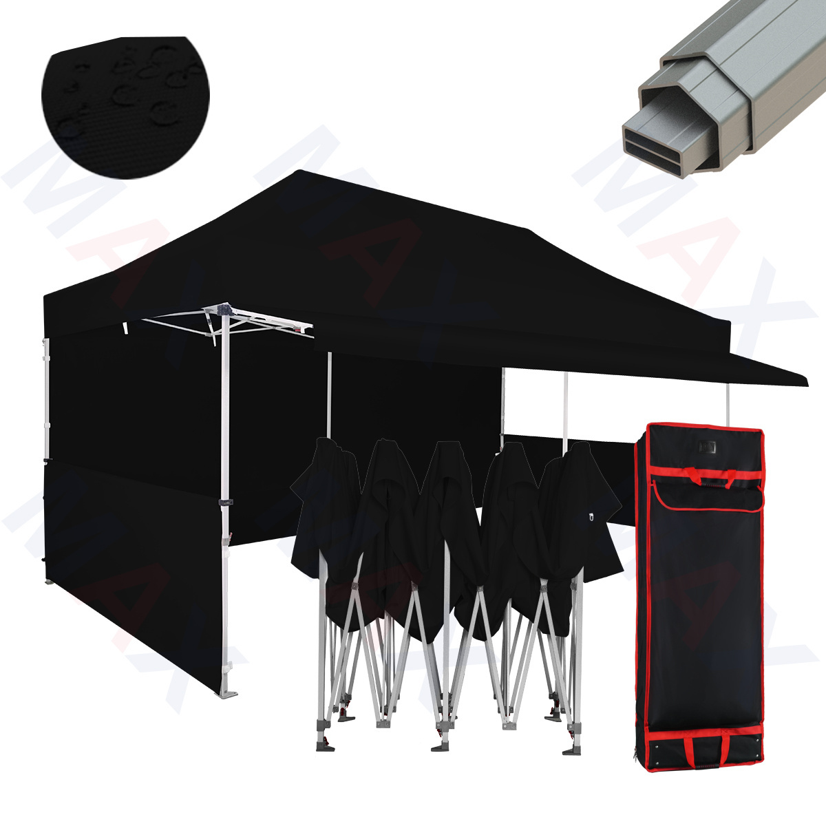 2023 Newest Premium Aluminum Heavy Duty Wind Resistant Canopy Tent 10x20 Removable Walls