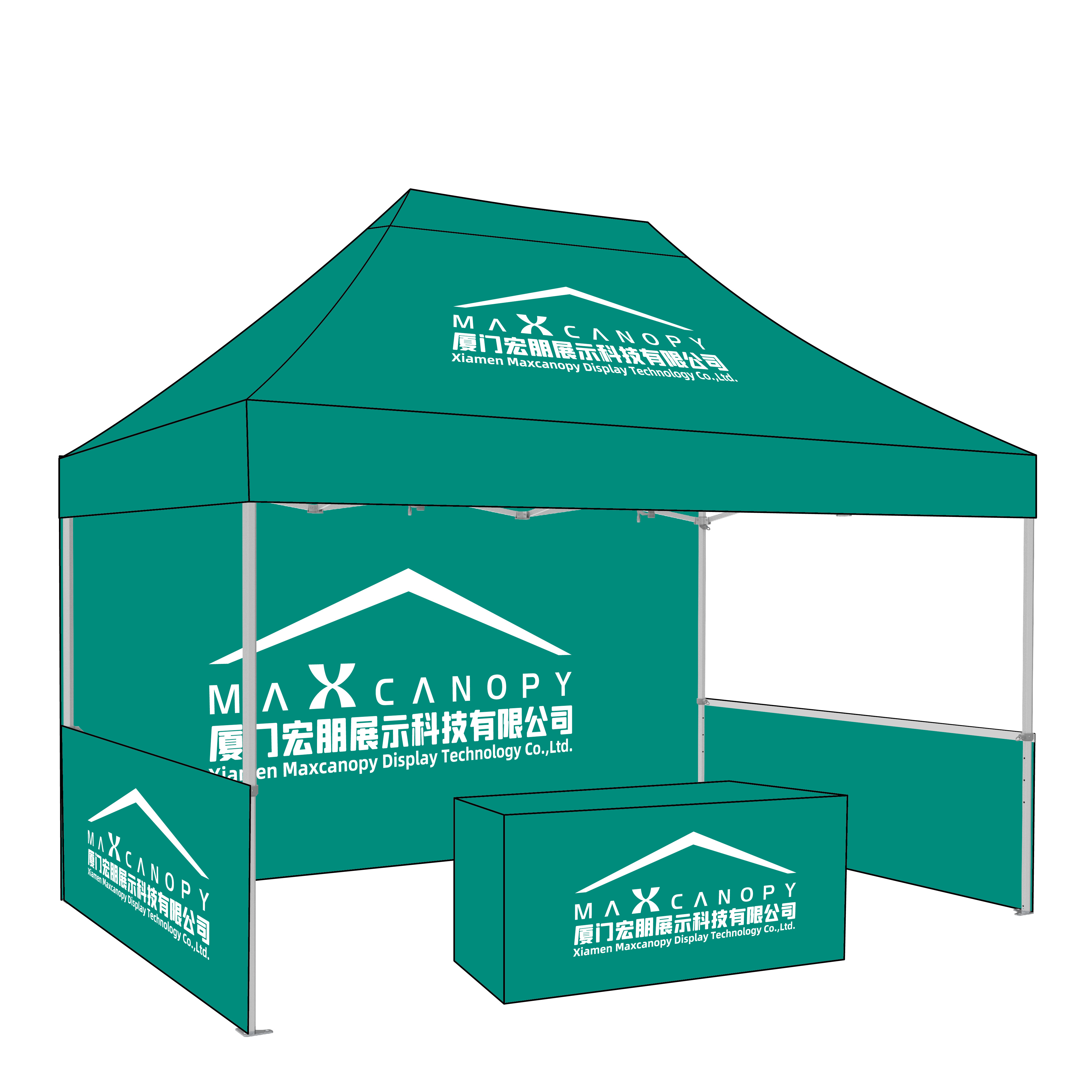 Outdoor tade show 1015 pop up folding aluminium canopy tent custom printed advertising  bus canopy