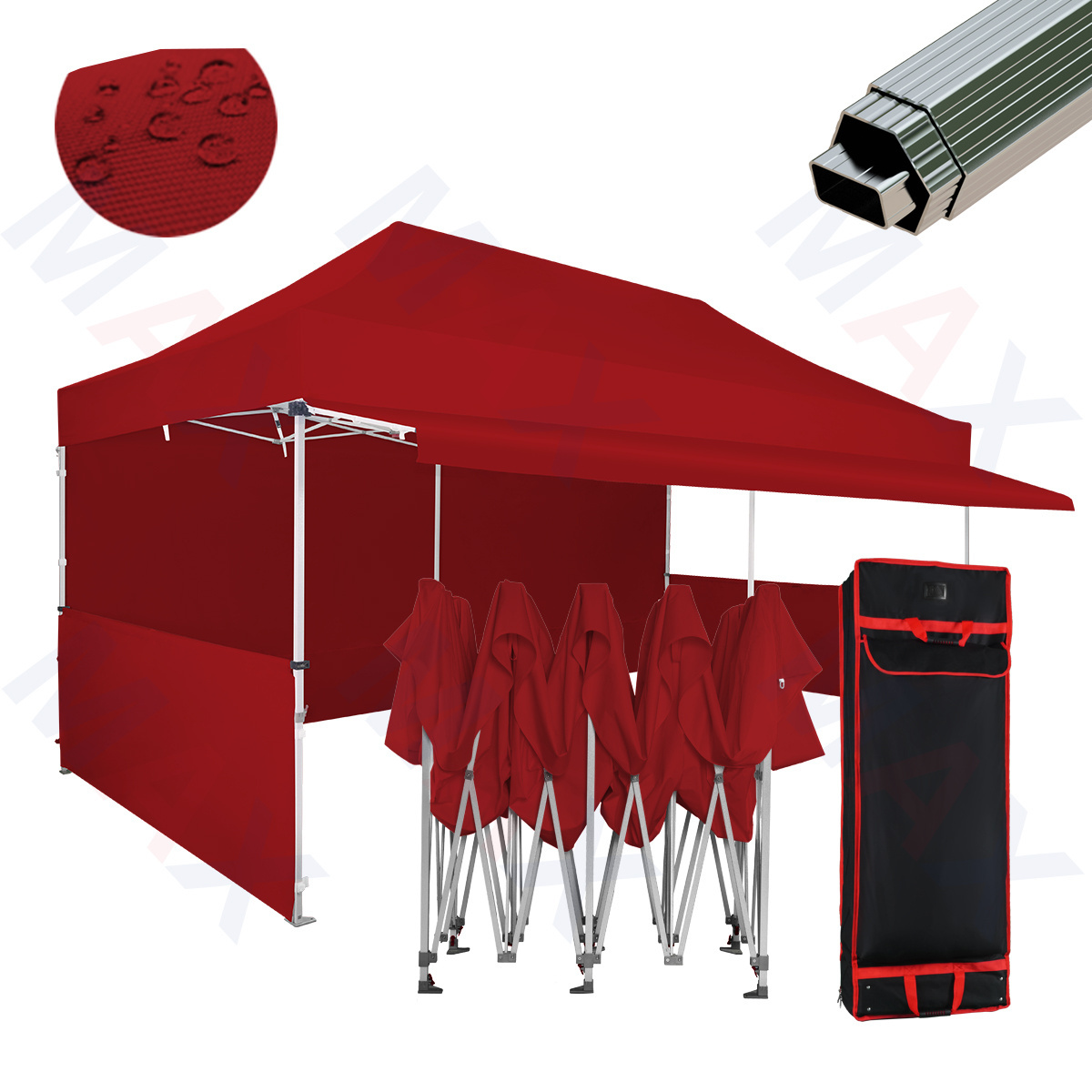 Hot Selling Luxury Steel Outdoor Tent Gazebo 3x6 Dome Canopy Pop Up Factory Wholesale for Trade Shows & Events Customizable Logo