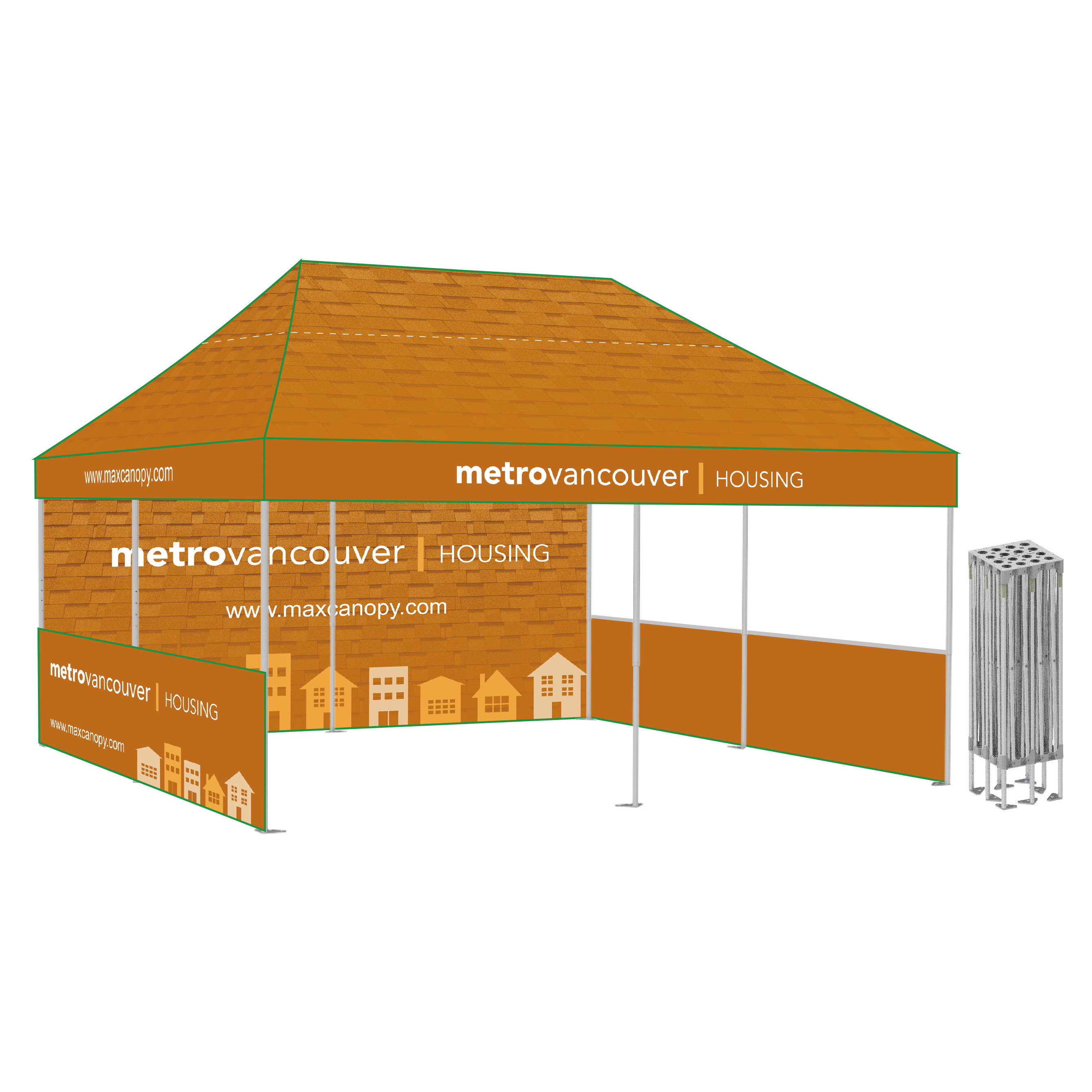 Commercial Pop Up Canopy professional aluminium Frame Heavy Duty Canopy Tent 20X20 for Trade Show Party Outdoor Event