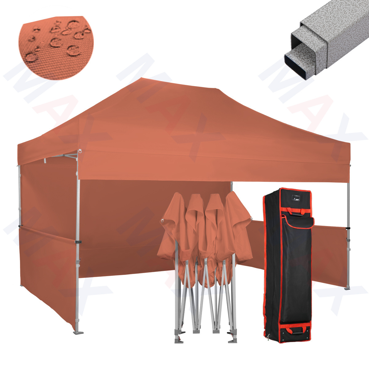 Retractable Awning Canopy 1015 Pop Up Beach Tent Steel Outdoor Display Gazebo Waterproof Camping  Event Tents for Sale