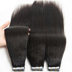 HOT Sell Cheap Raw Fashion Natural PU Skin Weft Injected Tape Hair Extention Double Drawn Invisible Tape In hair Extensions