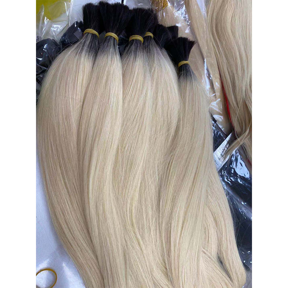 Wholesale russian slavic human black virgin unprocessed hair bulk size 26 inches cabelo organico 10A grade Mink Bundles bulk