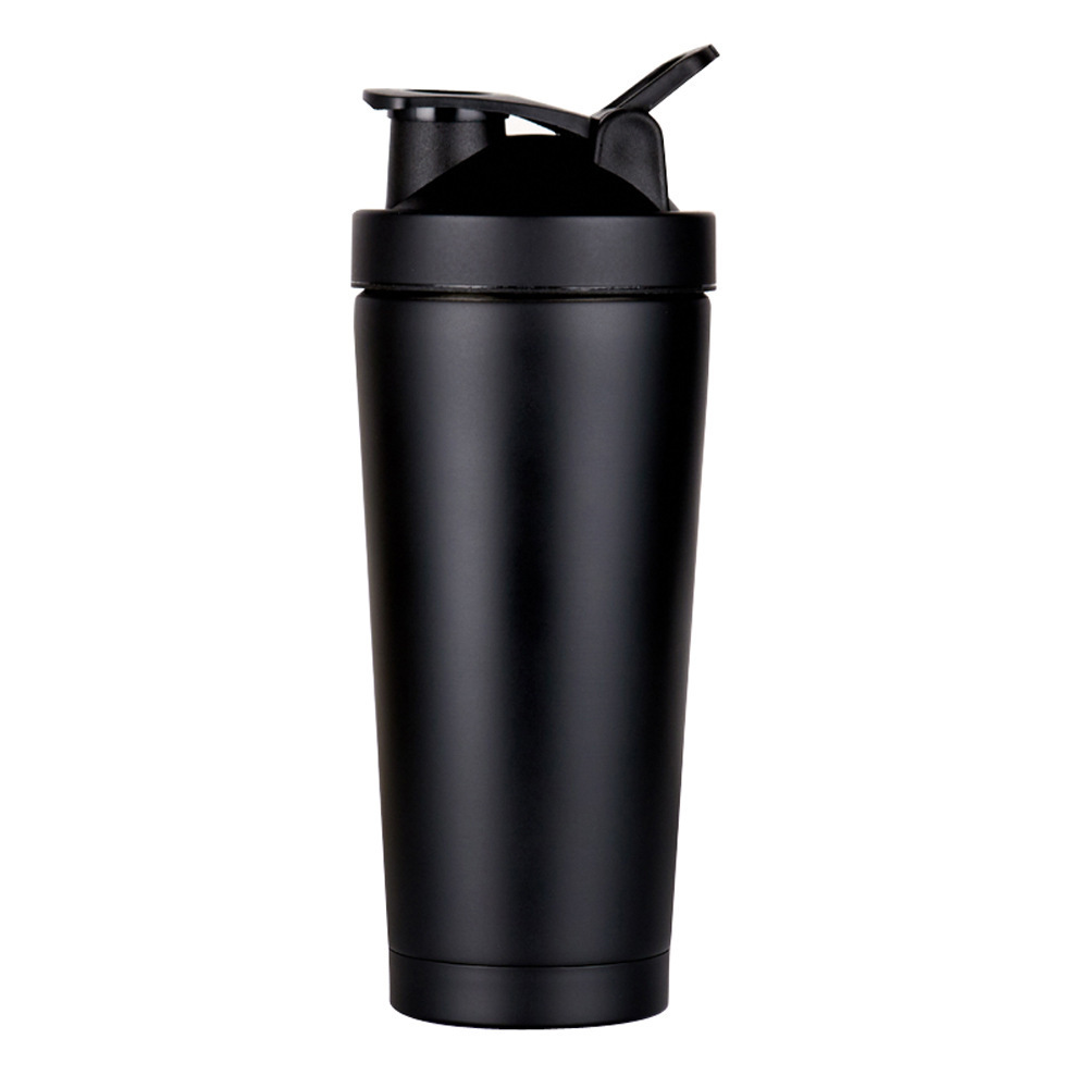 Custom Logo Double Wall Stainless Steel Protein Shakers Shaker Bottle 750ml Metal Sport Shaker Cup