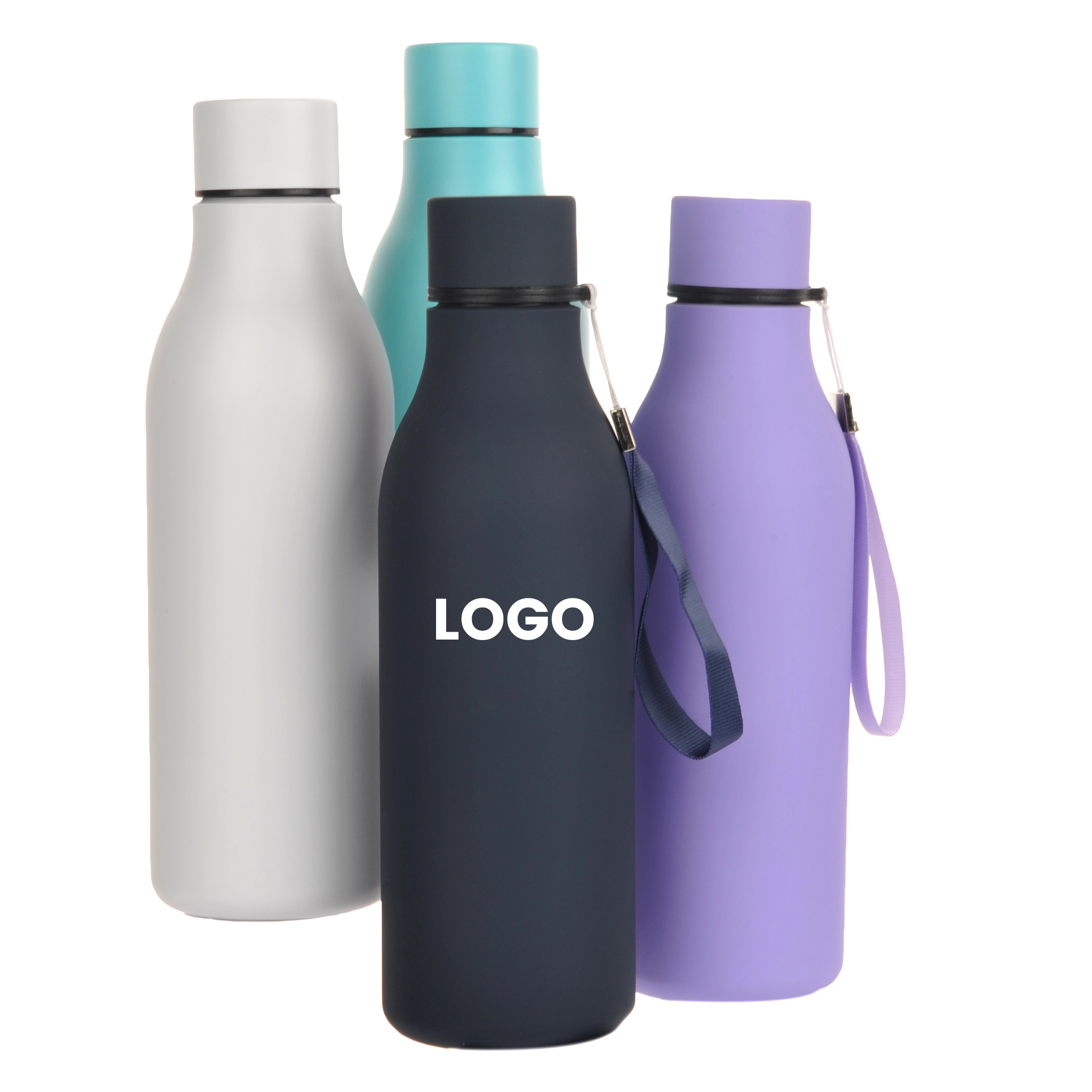 Double Wall Thermal Vacuum Flask Insulated Outdoor Sports Drink 18/8 Stainless Steel 17oz Cola Shaped Water Bottle