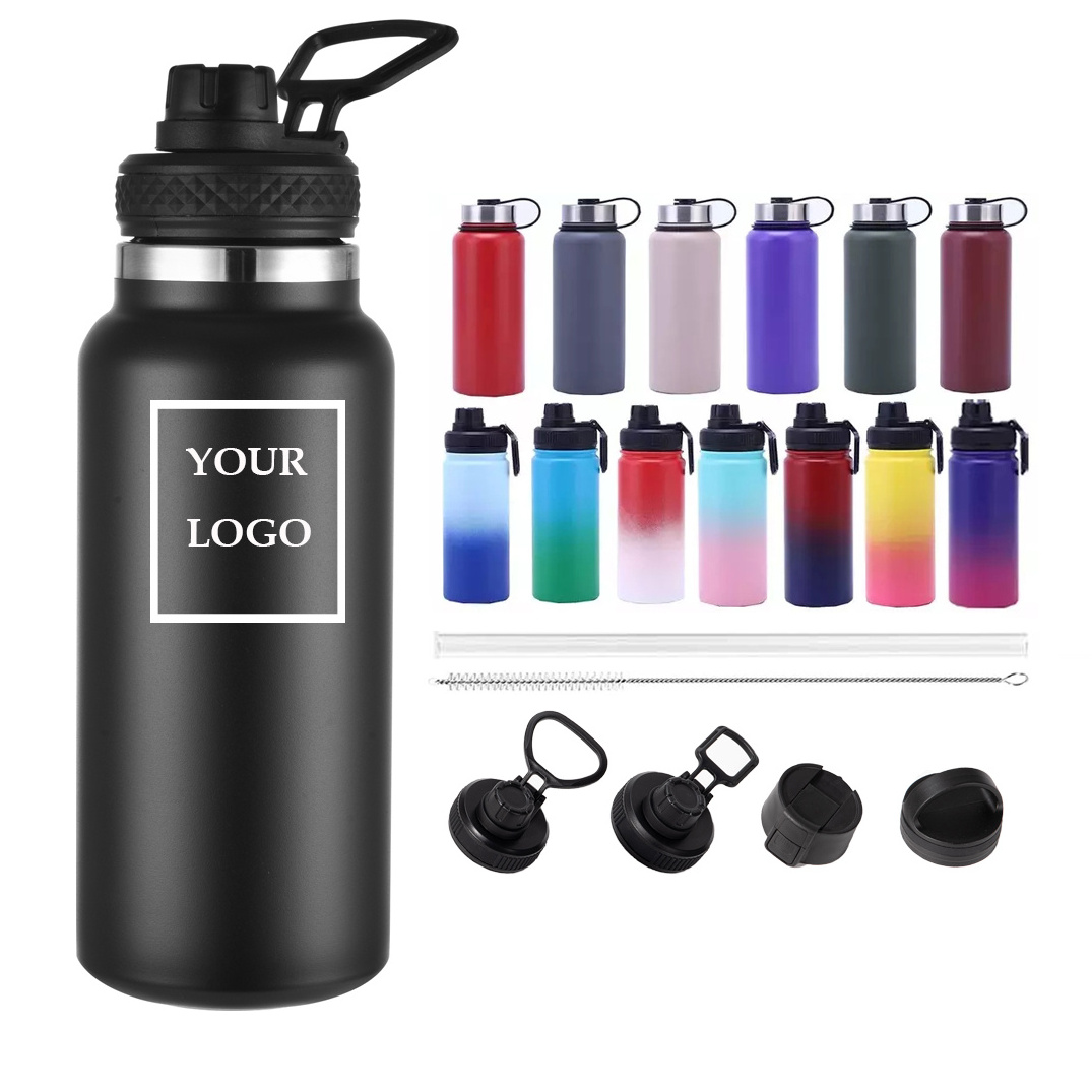 Custom Logo 12-64 Oz bouteille deau Seal Sports Sublimation Insulated Stainless Steel Thermos cup Vacuum Flasks Water Bottle