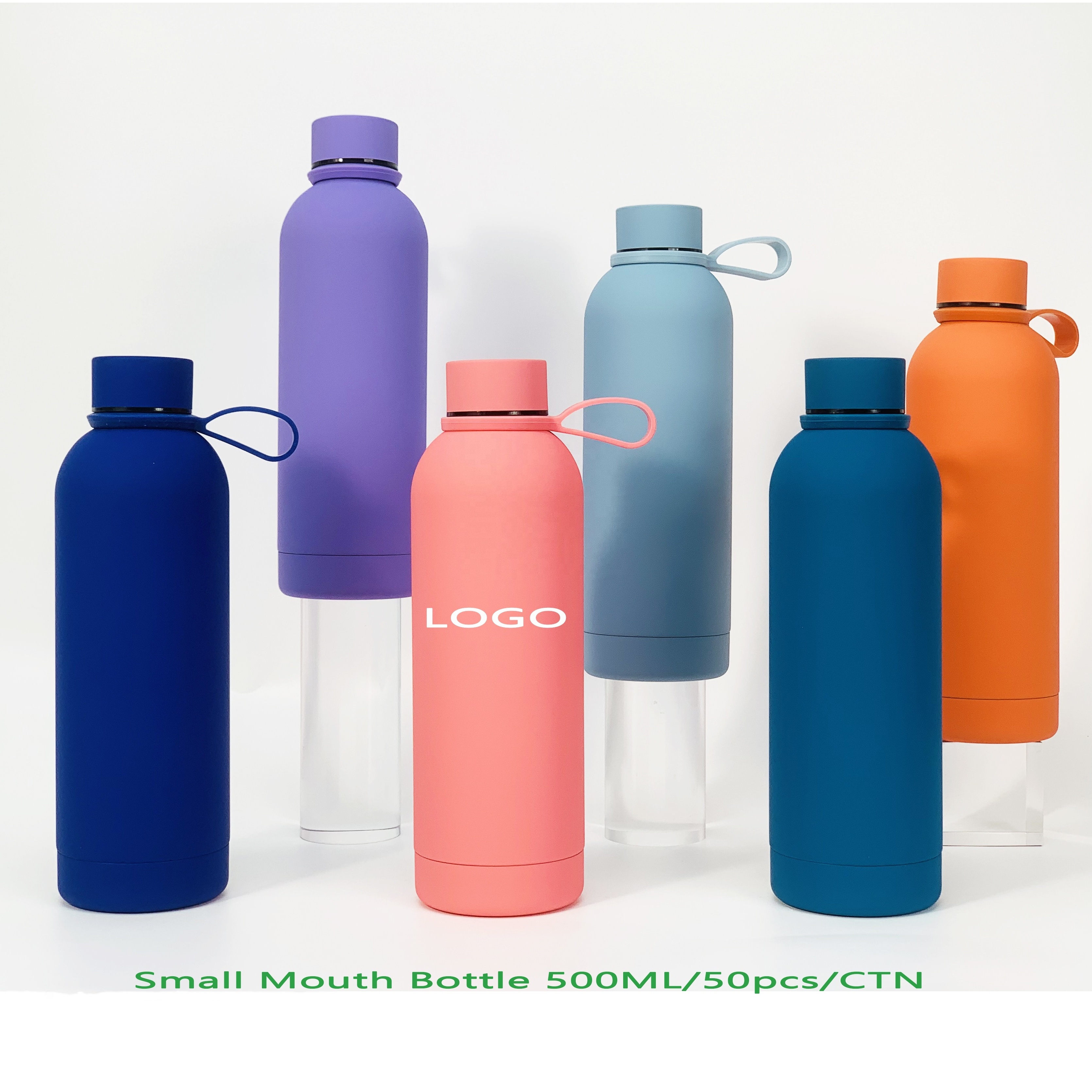 350ml 500ml 750ml 1000ml Custom Logo Vacuum Sport Double Wall Insulated Vacuum Thermal Stainless Steel Water Bottle