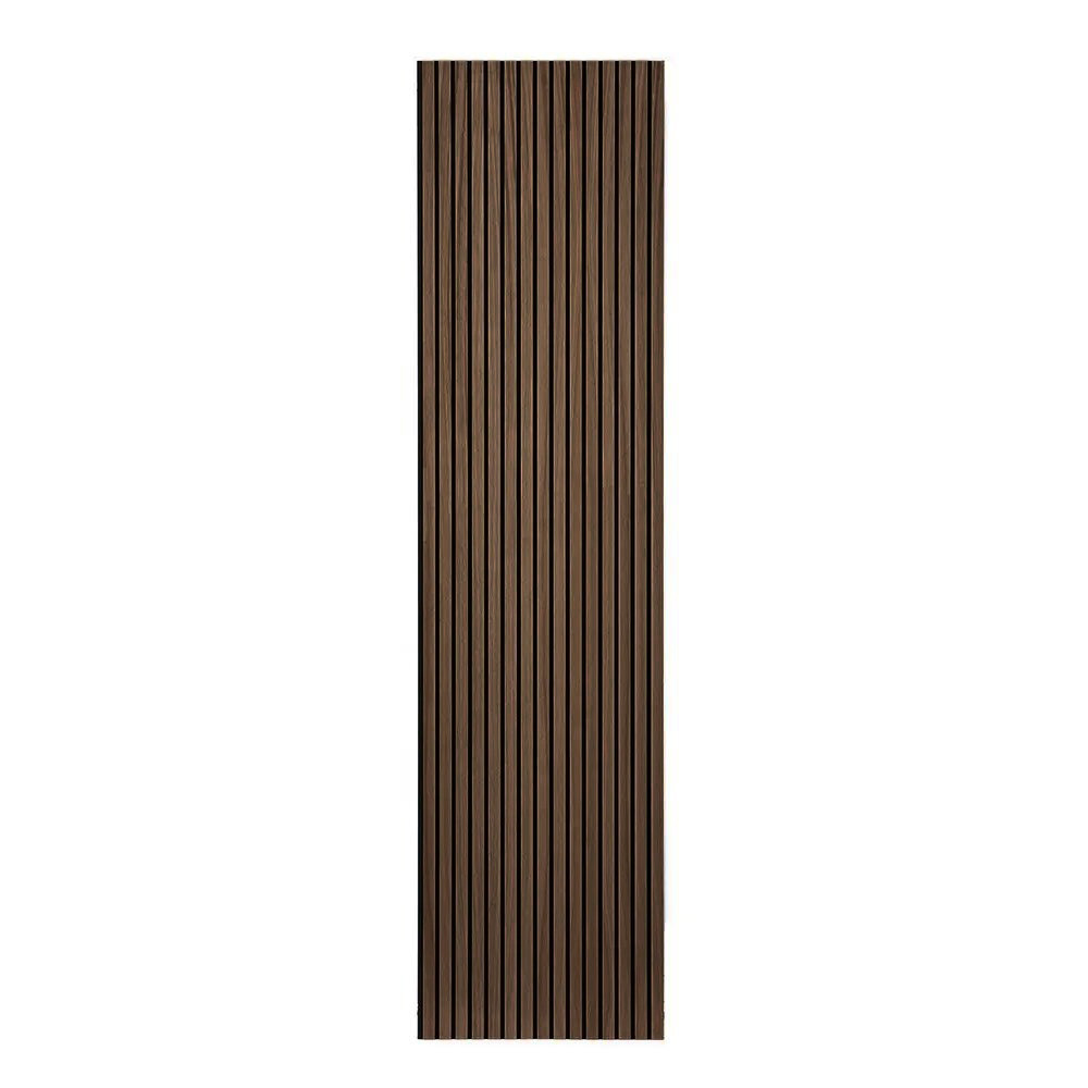 luxury wall designs wood composited PET HDF slat acoustic panel for gaming room audio room indoor soundproof treatment